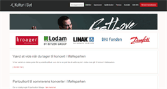 Desktop Screenshot of kulturisyd.dk