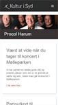 Mobile Screenshot of kulturisyd.dk